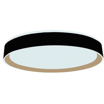 LED loftlampe dæmpbar m. stemmestyring OPAL LED/48W/230V 2700-6500K sort + fjernbetjening
