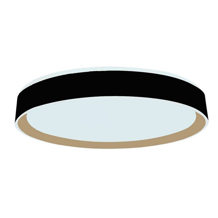 LED loftlampe dæmpbar m. stemmestyring OPAL LED/48W/230V 2700-6500K sort + fjernbetjening