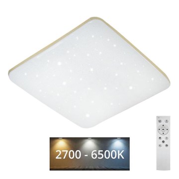 LED loftlampe dæmpbar MANA LED/60W/230V 2700-6500K 53x53 cm + fjernbetjening