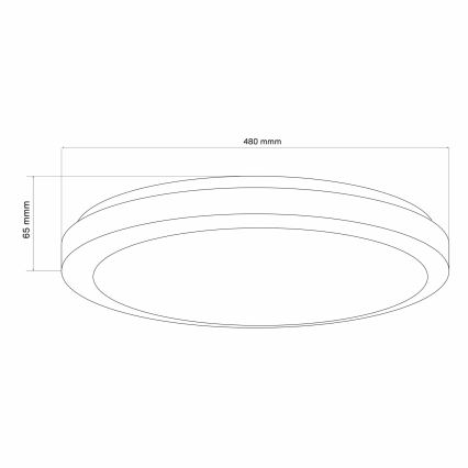LED loftlampe til badeværelse dæmpbar MARIAN LED/72W/230V diameter 48 cm 3000-6000K IP44 + fjernbetjening