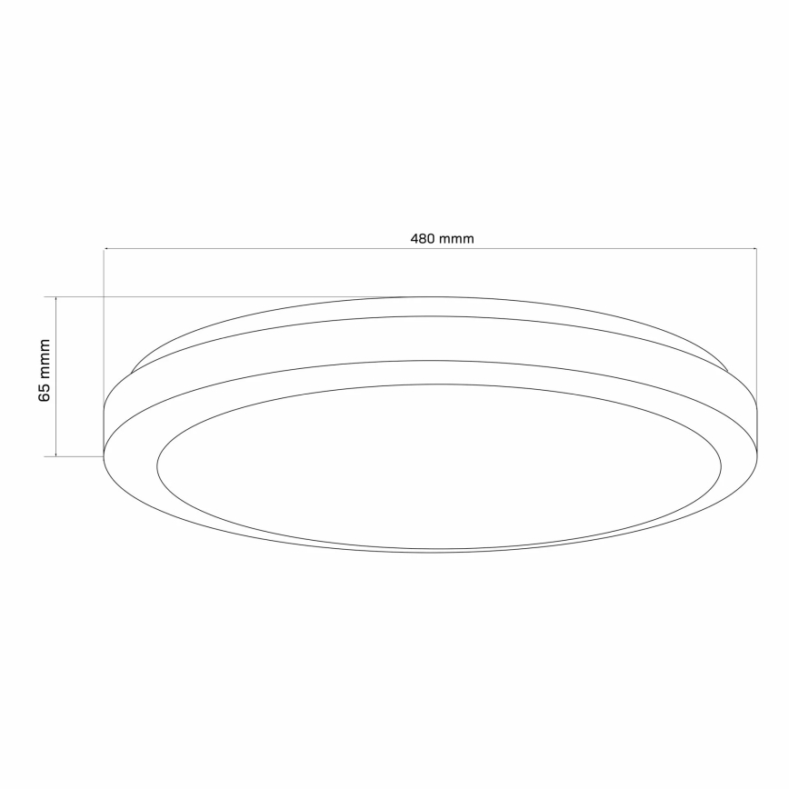LED loftlampe til badeværelse dæmpbar MARIAN LED/72W/230V diameter 48 cm 3000-6000K IP44 + fjernbetjening