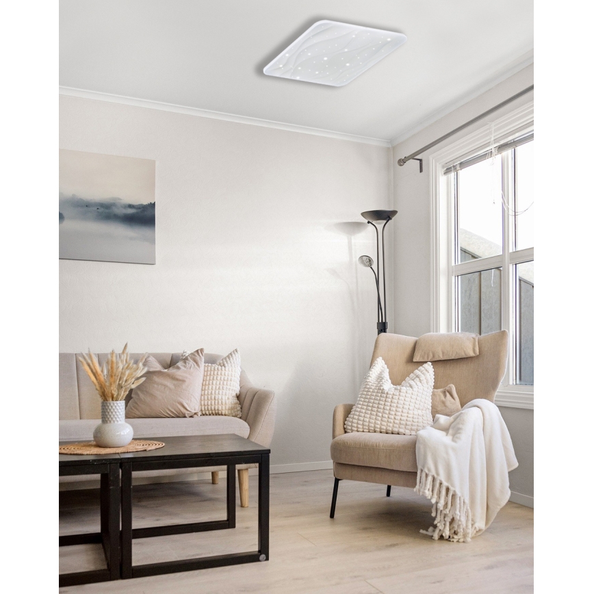 LED loftlampe dæmpbar NERIS LED/36W/230V 2700-6500K 43x43 cm + fjernbetjening