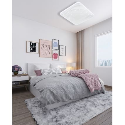 LED loftlampe dæmpbar NERIS LED/36W/230V 2700-6500K 43x43 cm + fjernbetjening