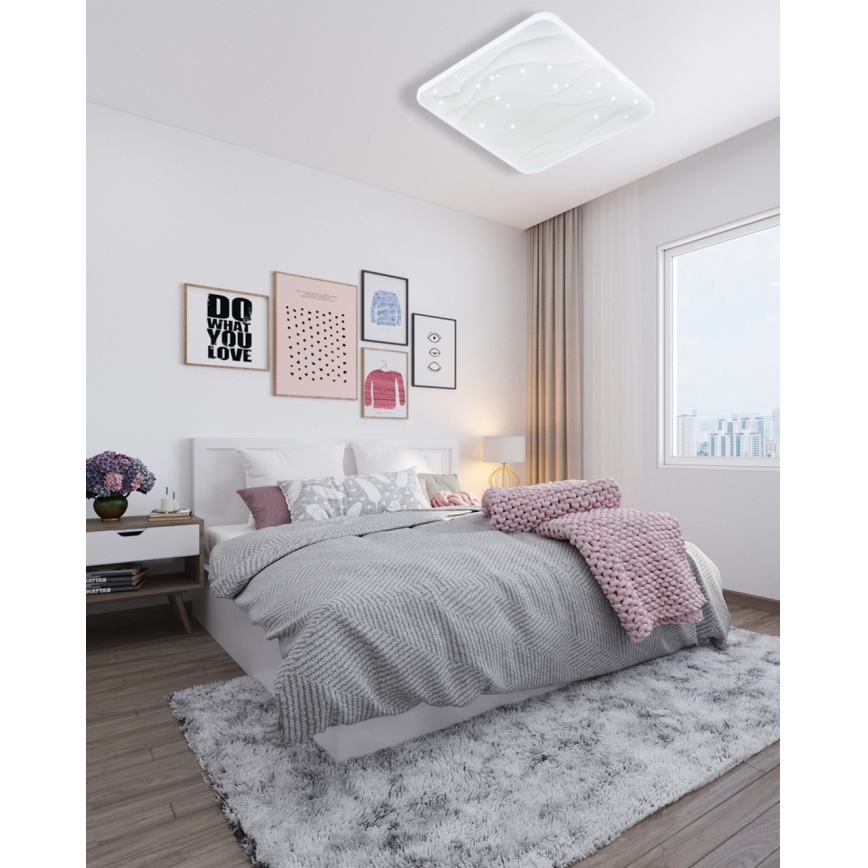 LED loftlampe dæmpbar NERIS LED/36W/230V 2700-6500K 43x43 cm + fjernbetjening