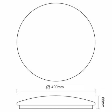 LED loftlampe dæmpbar OPAL LED/36W/230V 3000-6500K diameter 40 cm + fjernbetjening