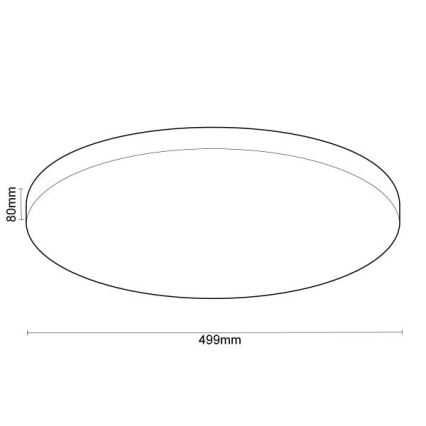 LED loftlampe dæmpbar OPAL LED/48W/230V 2700-6500K Wi-Fi Tuya hvid + fjernbetjening