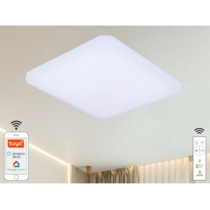 LED loftlampe dæmpbar OPAL LED/48W/230V 2700-6500K Wi-Fi Tuya hvid + fjernbetjening