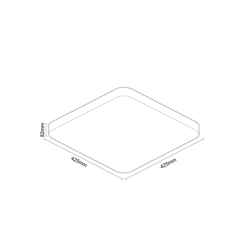 LED loftlampe dæmpbar OPAL LED/48W/230V 2700-6500K Wi-Fi Tuya hvid + fjernbetjening