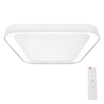 LED loftlampe dæmpbar QUADRO LED/38W/230V 3000-6000K hvid + fjernbetjening