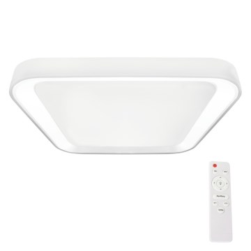 LED loftlampe dæmpbar QUADRO LED/66W/230V 3000-6000K hvid + fjernbetjening