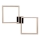 LED loftlampe dæmpbar RAMME 2xLED/24W/230V eg