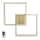 LED loftlampe dæmpbar RAMME LED/48W/230V mat eg + fjernbetjening