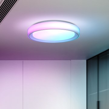 LED loftlampe dæmpbar RGB-farver FLOCO LED/30W/230V 3000-6500K + RGB/6W diameter 40cm + fjernbetjening