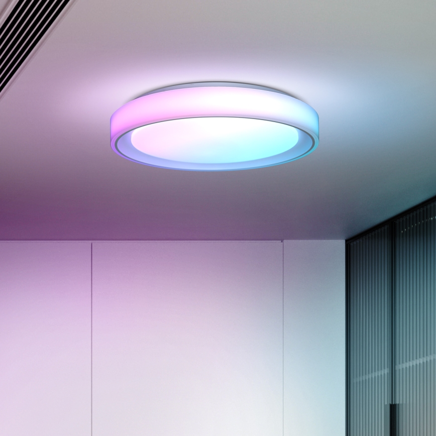 LED loftlampe dæmpbar RGB-farver FLOCO LED/30W/230V 3000-6500K + RGB/6W diameter 40cm + fjernbetjening