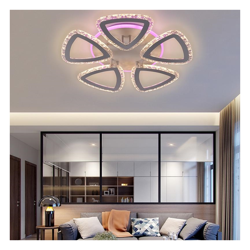LED loftlampe dæmpbar RGB-farver LED/70W/230V 3000-6500K + fjernbetjening