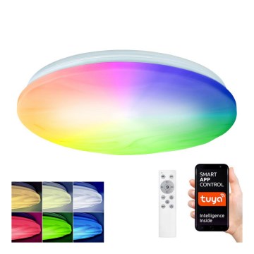 LED loftlampe dæmpbar RGB-farver WAVE LED/30W/230V Wi-Fi Tuya + fjernbetjening