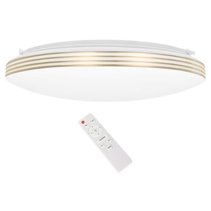 LED loftlampe dæmpbar SIENA GOLD LED/30W/230V + fjernbetjening