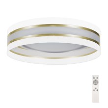 LED loftlampe dæmpbar SMART CORAL GOLD LED/24W/230V hvid/gylden + fjernbetjening