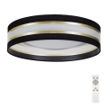 LED loftlampe dæmpbar SMART CORAL GOLD LED/24W/230V sort/gylden + fjernbetjening