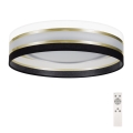 LED loftlampe dæmpbar SMART CORAL GOLD LED/24W/230V sort/hvid + fjernbetjening