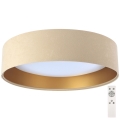LED loftlampe dæmpbar SMART GALAXY LED/24W/230V beige/guldfarvet 3000-6500K + fjernbetjening