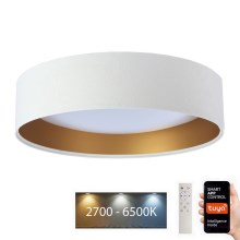 LED loftlampe dæmpbar SMART GALAXY LED/24W/230V diam. 45 cm 2700-6500K Wi-Fi Tuya hvid/guldfarvet + fjernbetjening