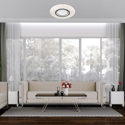 LED loftlampe dæmpbar TOKYO LED/48W/230V + fjernbetjening