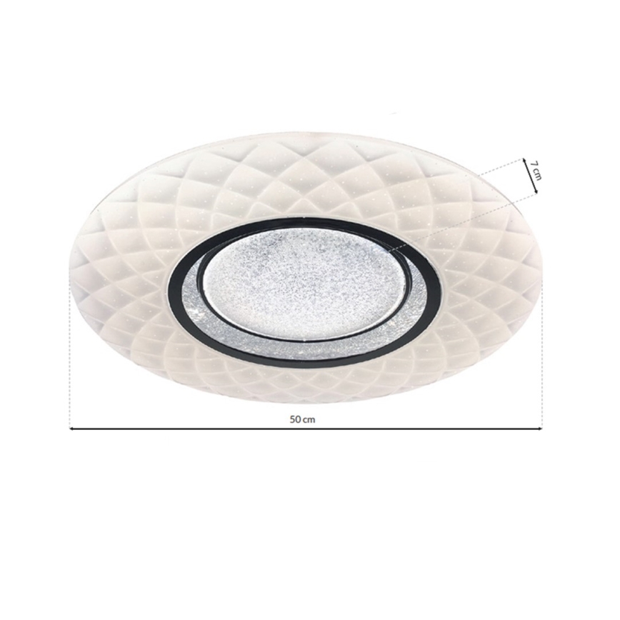 LED loftlampe dæmpbar TOKYO LED/48W/230V + fjernbetjening