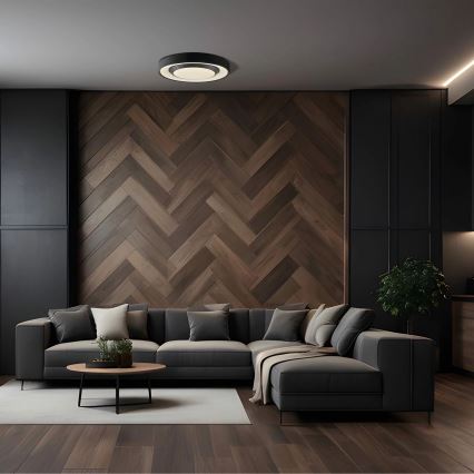 LED loftlampe til badeværelse dæmpbar ZYGMUNT LED/48W/230V diameter 38,5 cm 3000-6000K IP44 + fjernbetjening