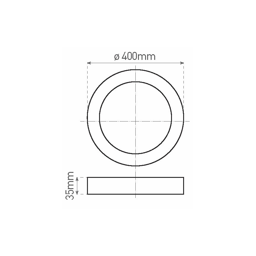 LED loftlampe ENIX LED/32W/230V 3800K diam. 40 cm