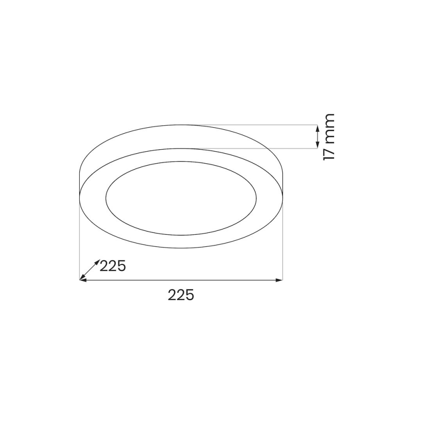LED-loftlampe EVORA LED/18W/230V 3000/4000/6000K Ø 22,5 cm hvid