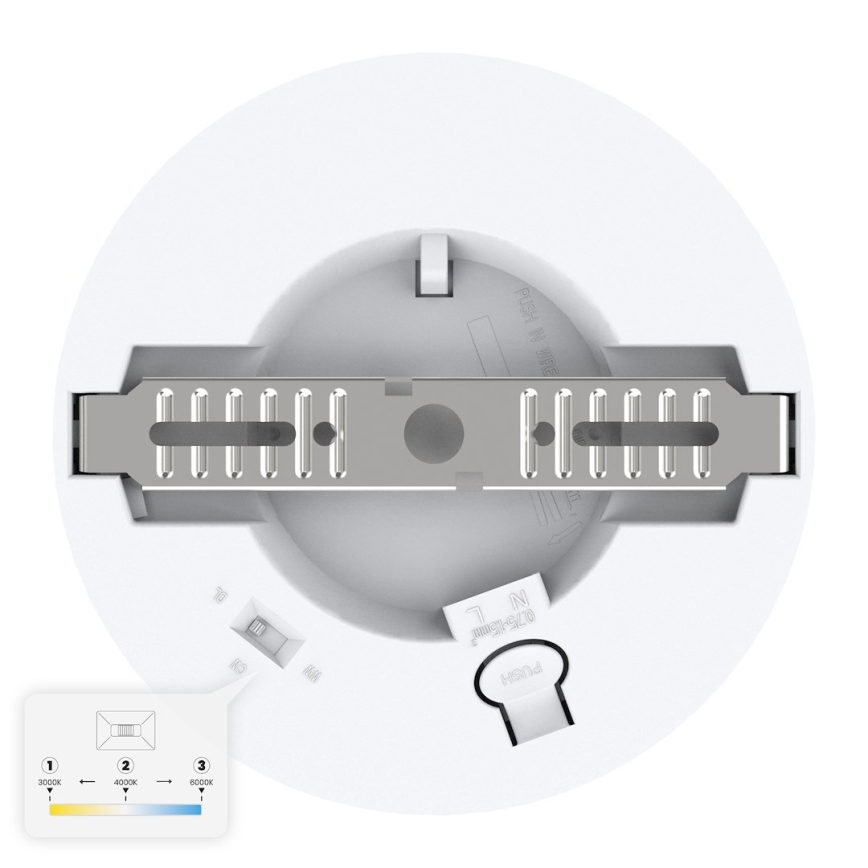 LED loftlampe EVORA LED/6W/230V 3000/4000/6000K Ø 14 cm hvid