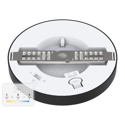 LED-loftlampe EVORA LED/6W/230V 3000/4000/6000K Ø14 cm sort