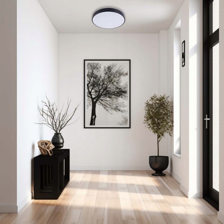 LED loftlampe FELIZ LED/30W/230V 4000K diameter 30 cm sort