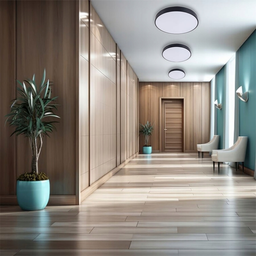 LED loftlampe FELIZ LED/30W/230V 4000K diameter 30 cm sort