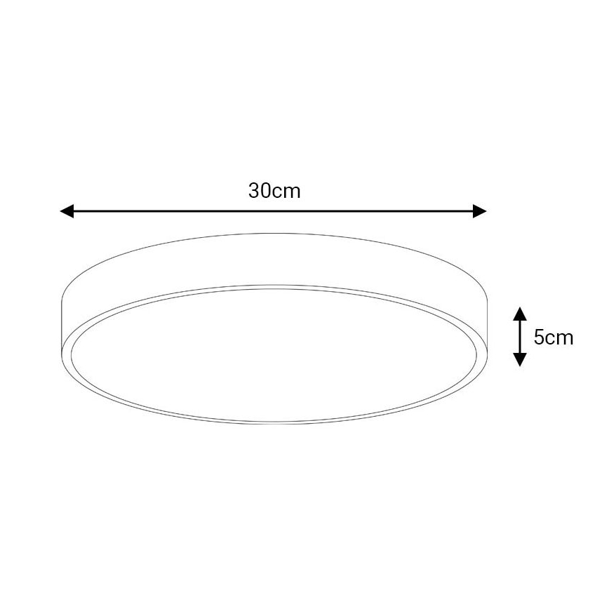 LED loftlampe FELIZ LED/30W/230V 4000K diameter 30 cm sort