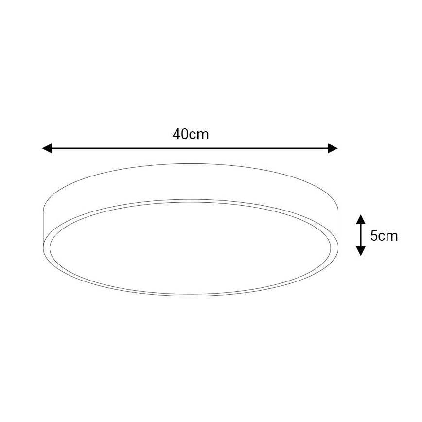LED loftlampe FELIZ LED/40W/230V 4000K diameter 40 cm sort