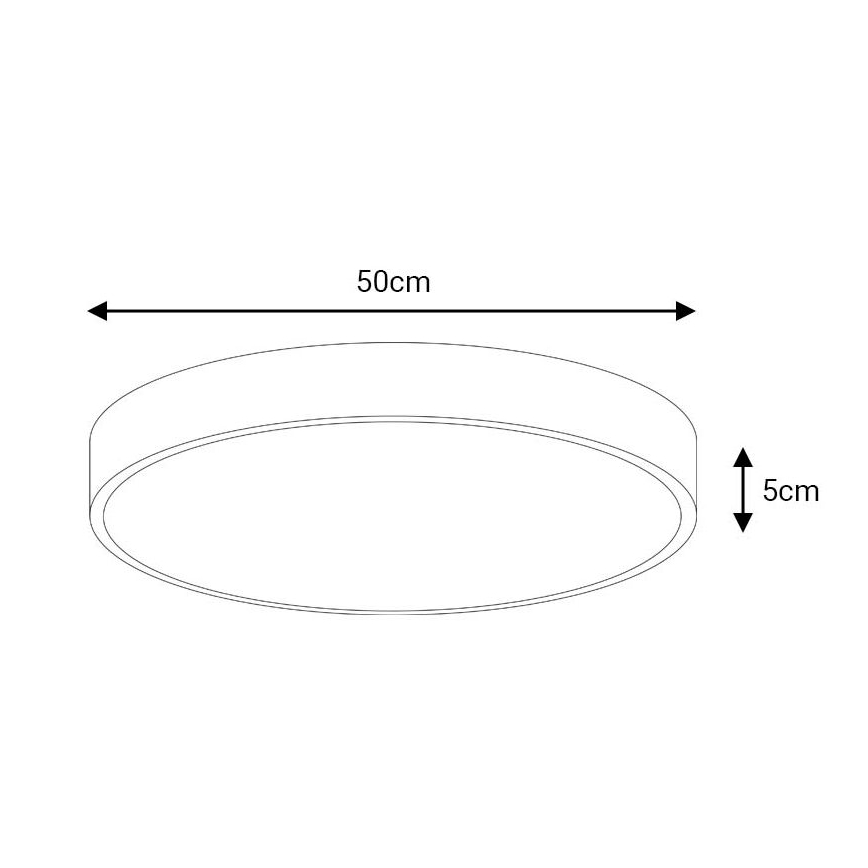LED loftlampe FELIZ LED/50W/230V 4000K diameter 50 cm sort