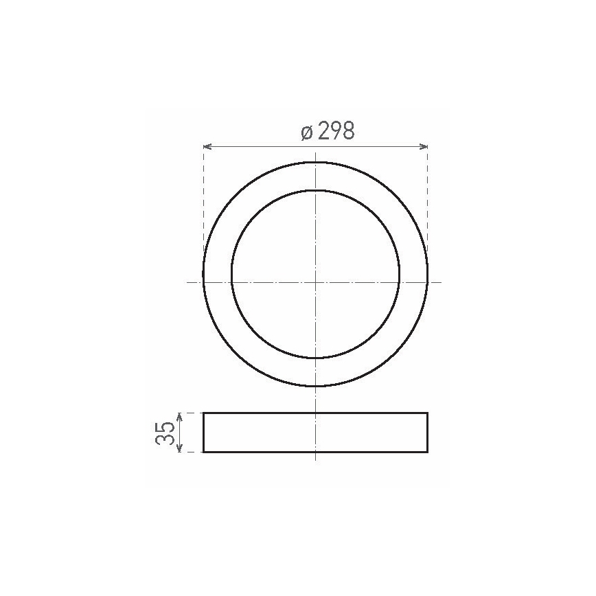 LED loftlampe FENIX LED/24W/230V 3800K diameter 29,8 cm sne hvid