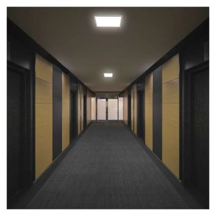 LED loftlampe FLORI LED/18W/230V 4000K hvid 29x29 cm