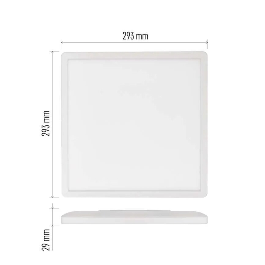 LED loftlampe FLORI LED/18W/230V 4000K hvid 29x29 cm
