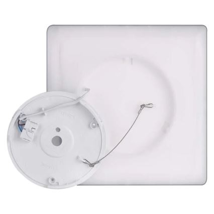 LED loftlampe FLORI LED/18W/230V 4000K sort 29x29 cm