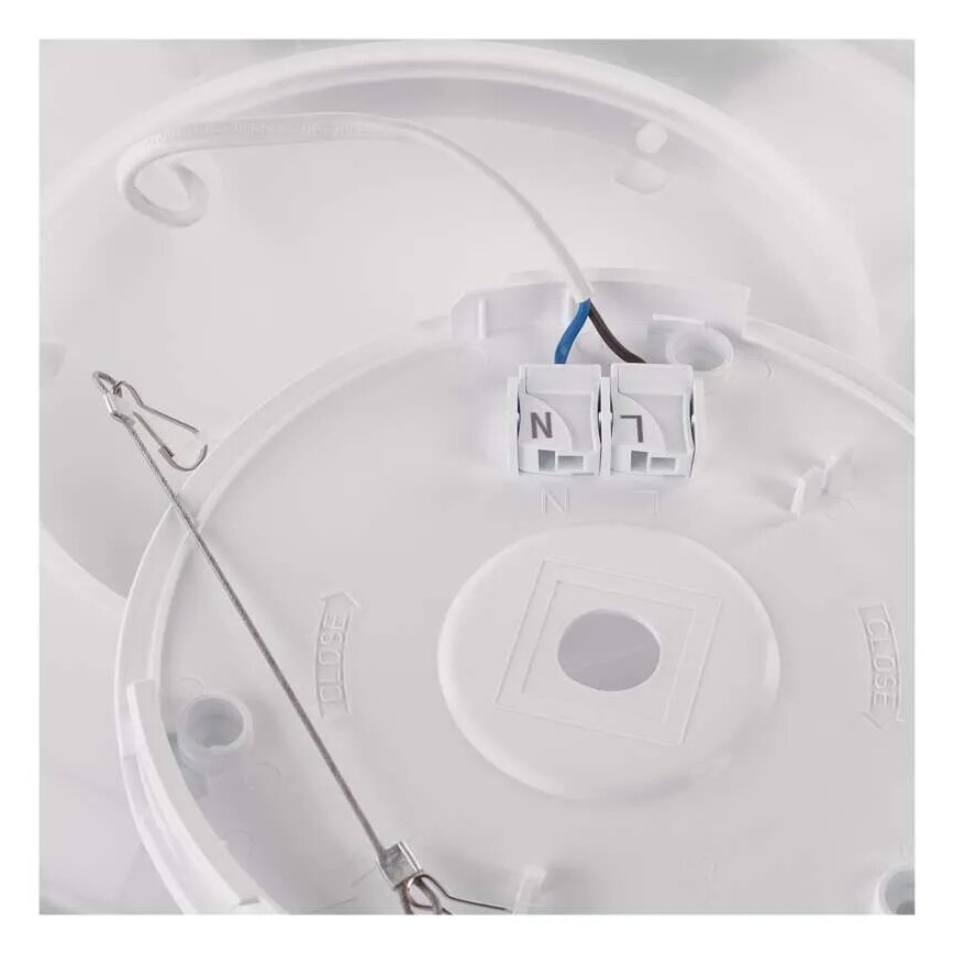 LED loftlampe FLORI LED/18W/230V 4000K sort diameter 29 cm