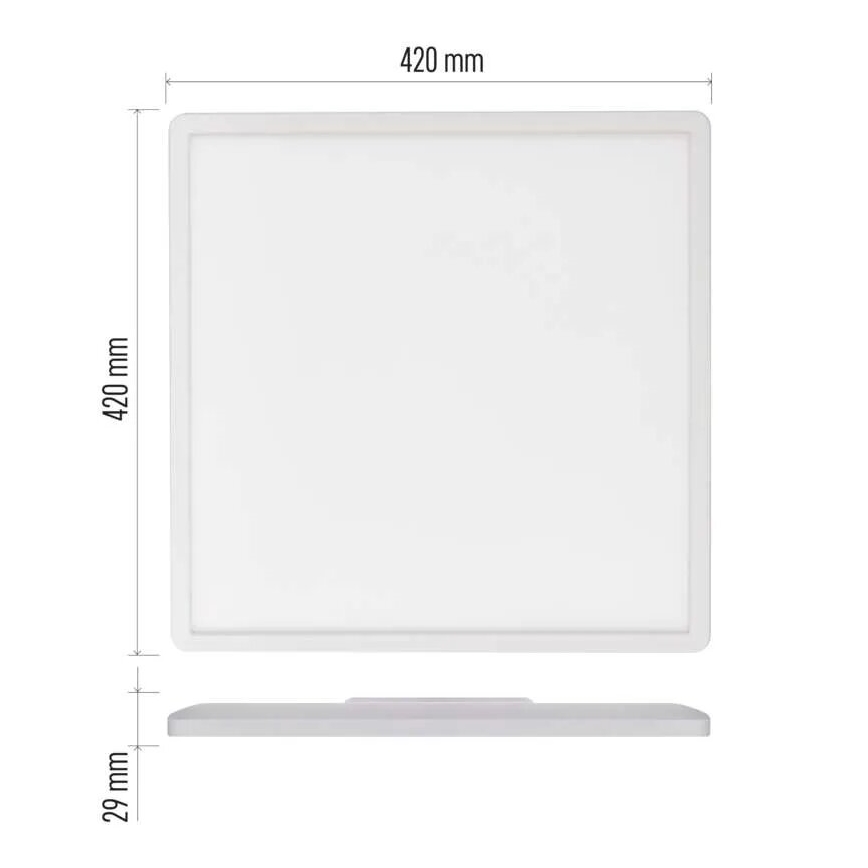 LED loftlampe FLORI LED/22W/230V 4000K hvid 42x42 cm