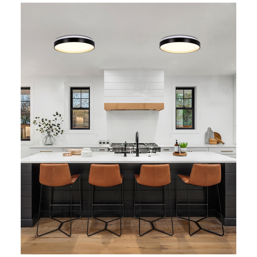 LED loftlampe FLORIDA LED/18W/230V sort