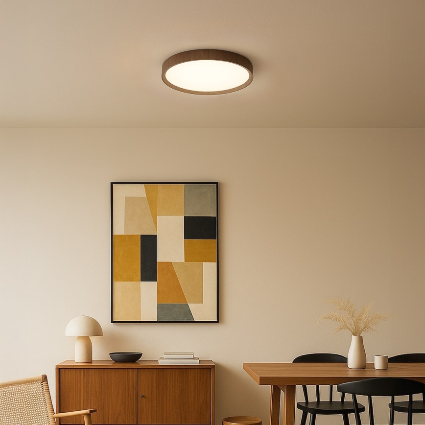 LED loftlampe FOREST LED/24W/230V Ø 39 cm brun