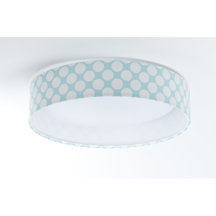 LED Børne loftlampe GALAXY KIDS LED/24W/230V grøn/hvid med prikker