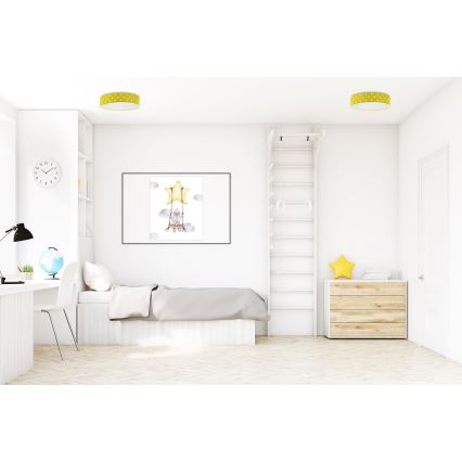 LED loftlampe GALAXY KIDS LED/24W/230V prikker gul/hvid
