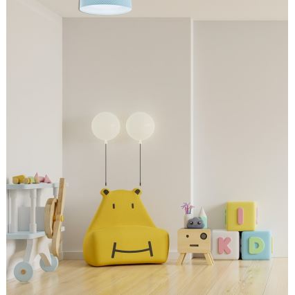 LED loftlampe GALAXY KIDS LED/24W/230V prikker turkis/hvid