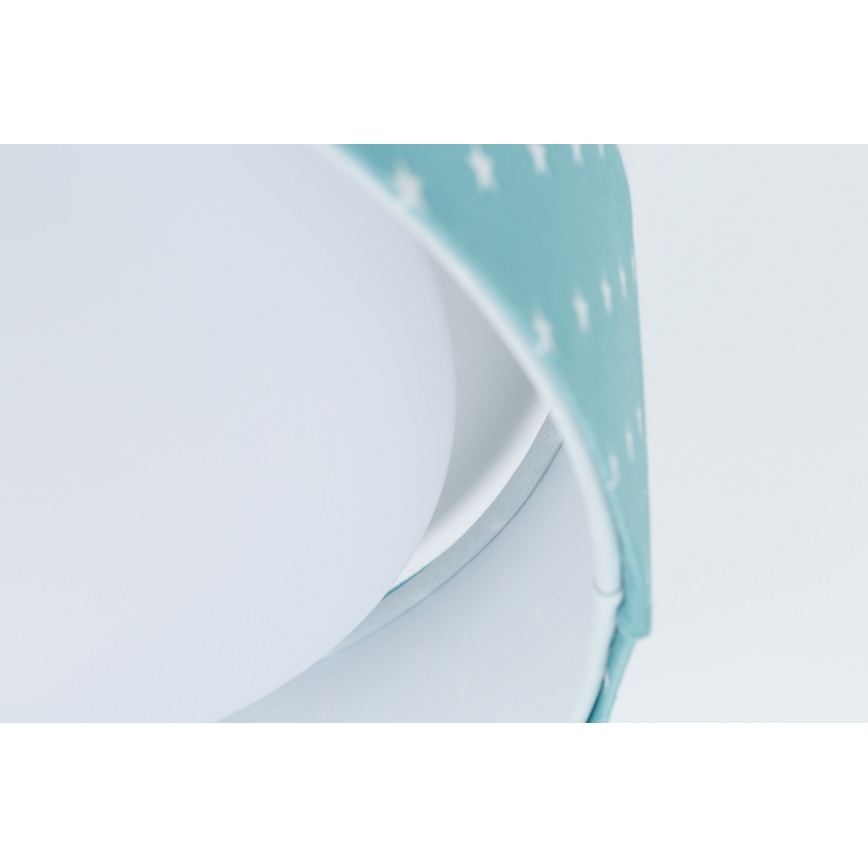 LED loftlampe GALAXY KIDS LED/24W/230V stjerner turkis/hvid